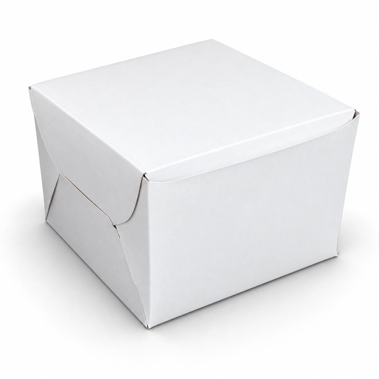White regular cake box, view 3