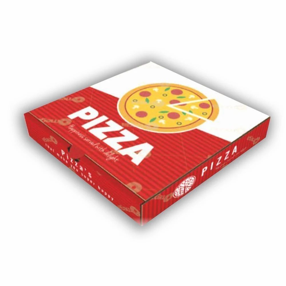 Plain Pizza Packaging Box, view 2