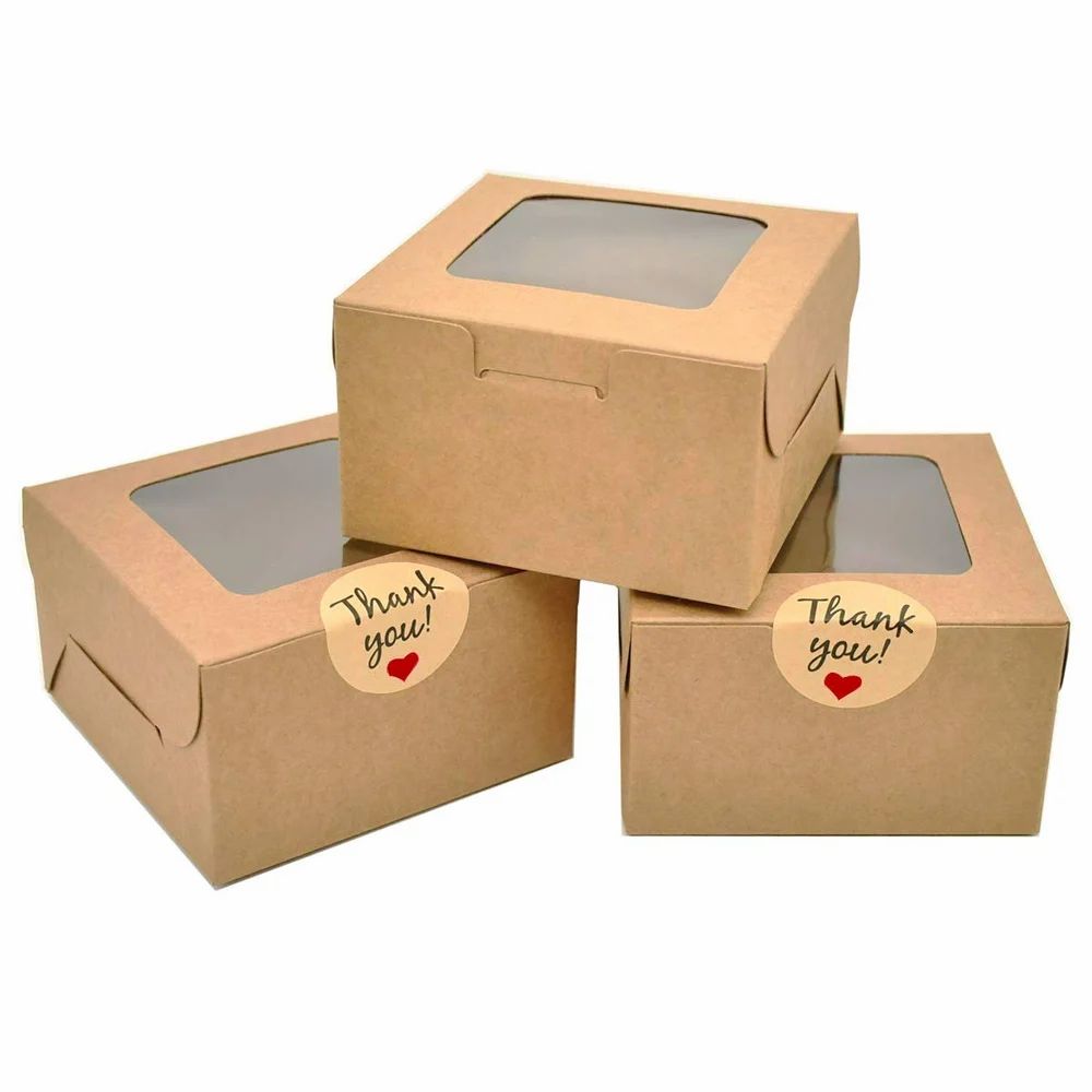 Printed cupcake packaging box, view 5