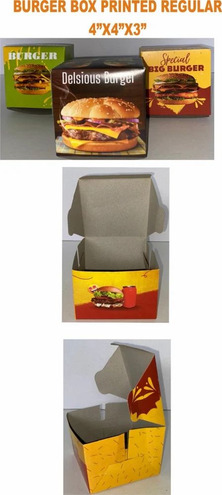 Printed Burger Packaging Boxes