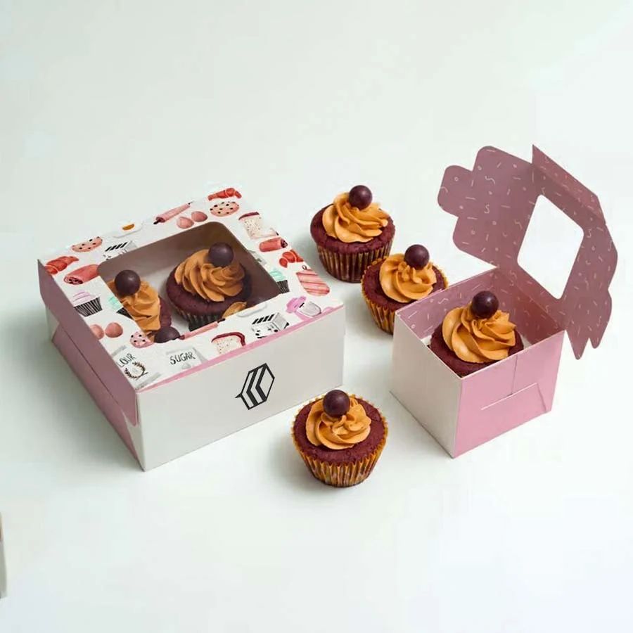 Cupcake packaging box, view 2