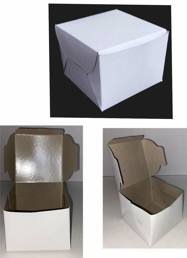 White Regular Burger Box, view 2