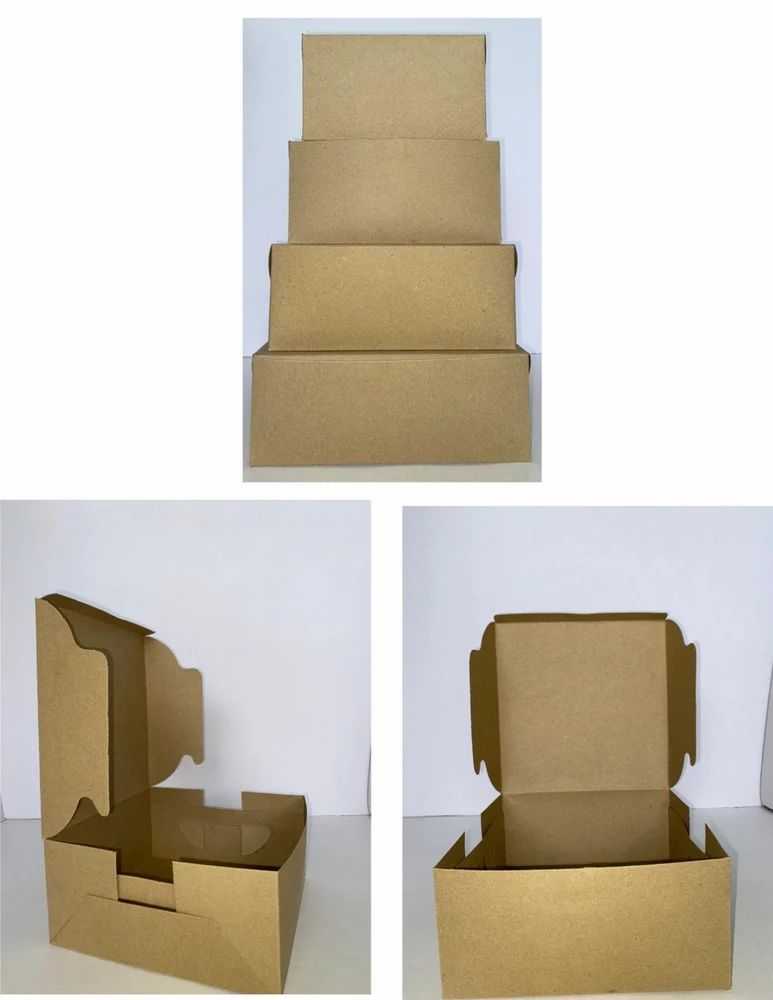 Plain Brown Burger Box, view 2