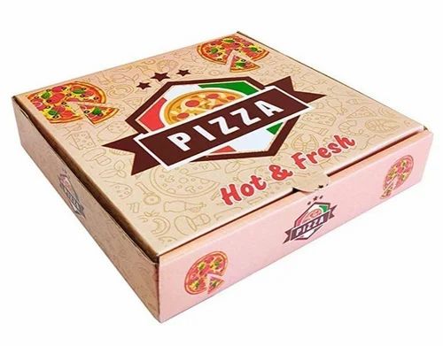 Printed corrugated pizza box — 8 inch