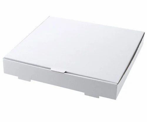 White corrugated pizza box — 7 inch